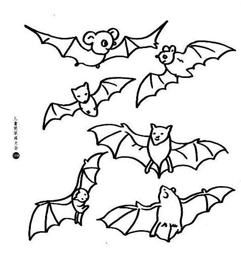 蝙蝠怎么画画法图片